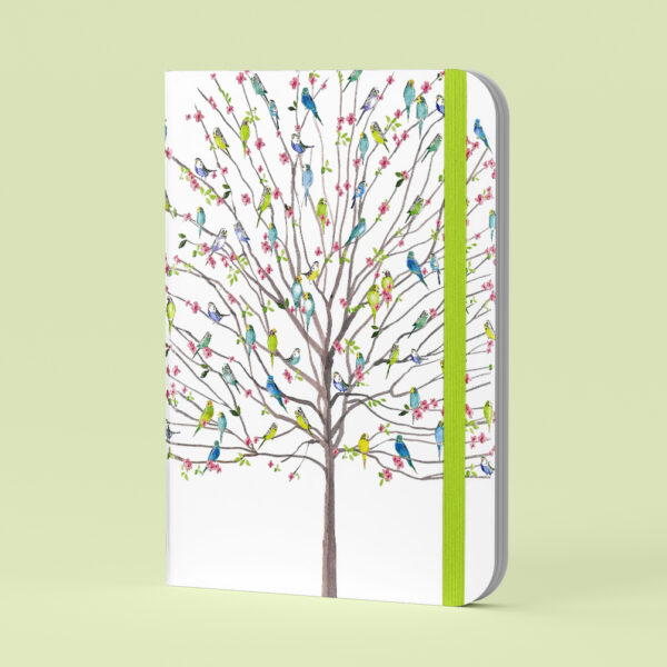 Mid size Journal Peter Pauper Tree of Budgies //