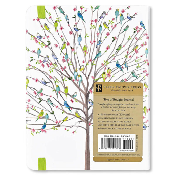 Mid size Journal Peter Pauper Tree of Budgies // - Afbeelding 4