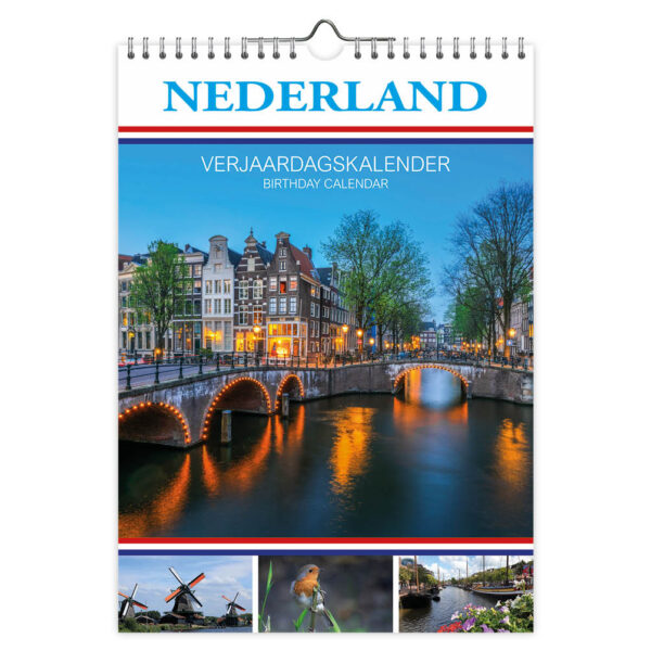 Nederland verjaardagskalender A4
