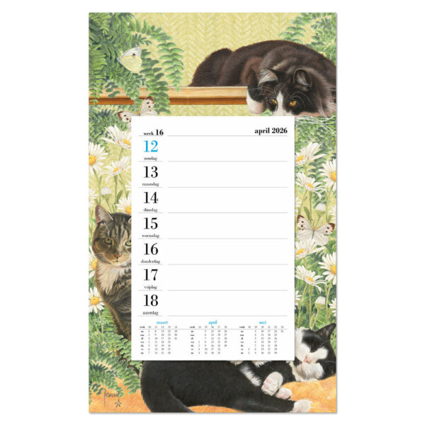 Franciens Katten Weeknotitie op schild Bloemen 2026