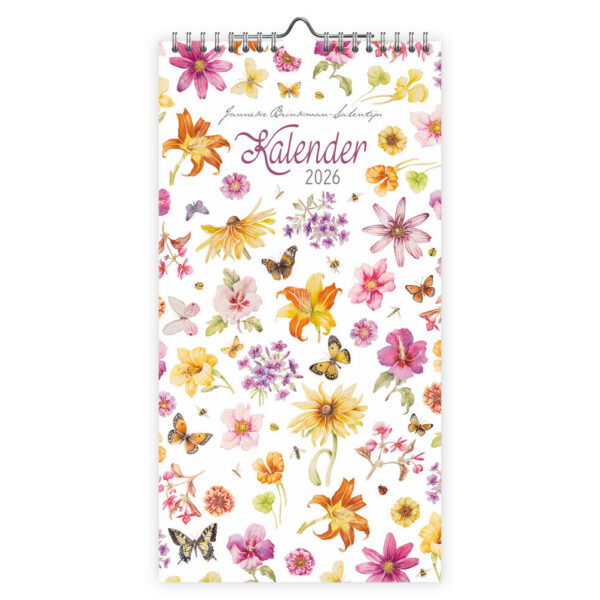 Janneke Brinkman maandnotitiekalender Zomerbloemen 2026