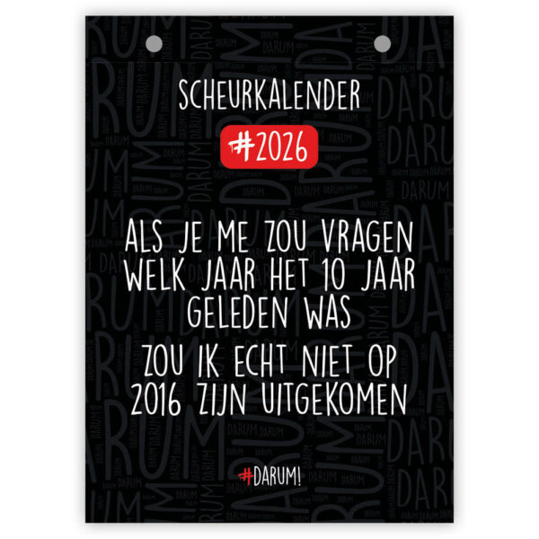 Darum Scheurkalender 2026