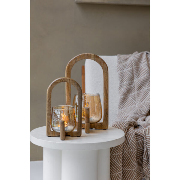 Jens Living Lantaarn Ravi Naturel Small - Afbeelding 2