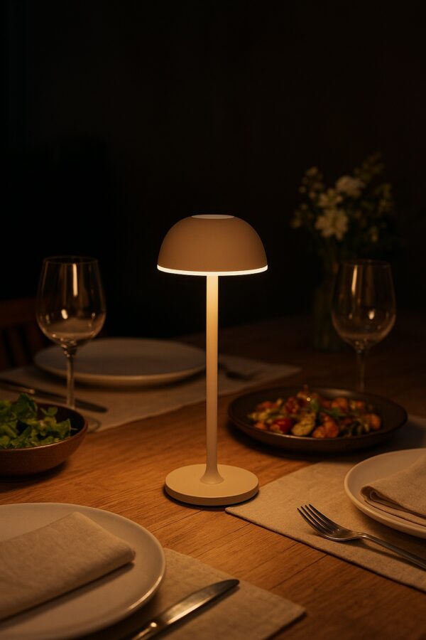 Jens Living LED Tafellamp Beige - Afbeelding 4