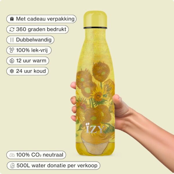 IZY Bottle Sunflowers - Van Gogh - Afbeelding 2