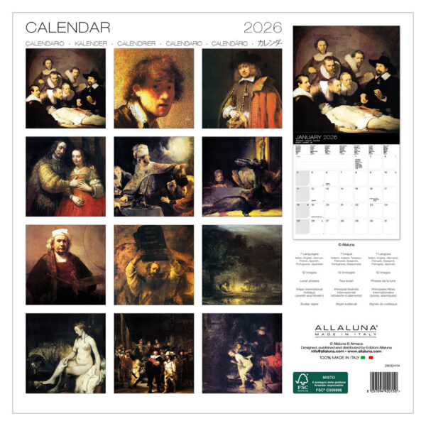 Rembrandt kalender 2026 - Afbeelding 3