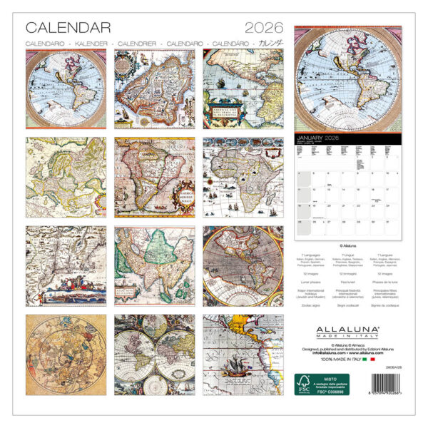 Antique Maps kalender 2026 - Afbeelding 3