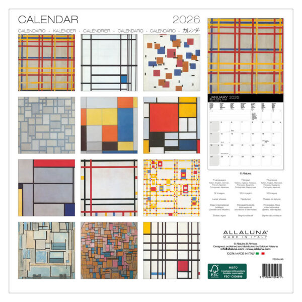 Mondriaan kalender 2026 - Afbeelding 3