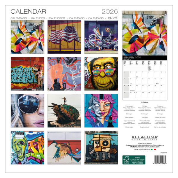 Street Art kalender 2026 - Afbeelding 3