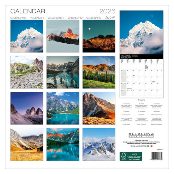Mountains kalender 2026 - Afbeelding 3