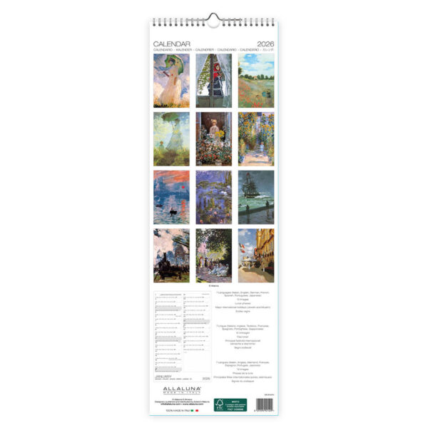 Monet slimlinekalender 2026 - Afbeelding 3
