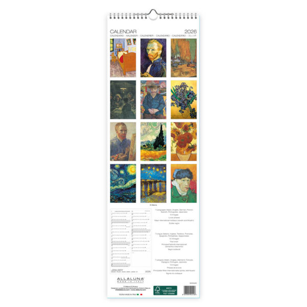 Van Gogh slimlinekalender 2026 - Afbeelding 3