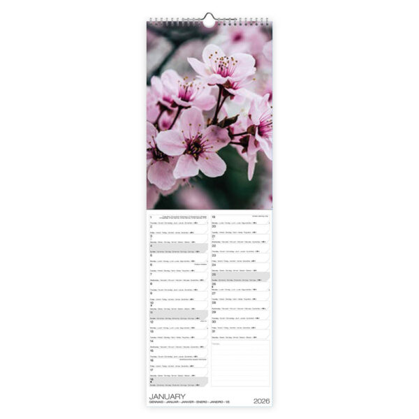 Flowers slimlinekalender 2026 - Afbeelding 2