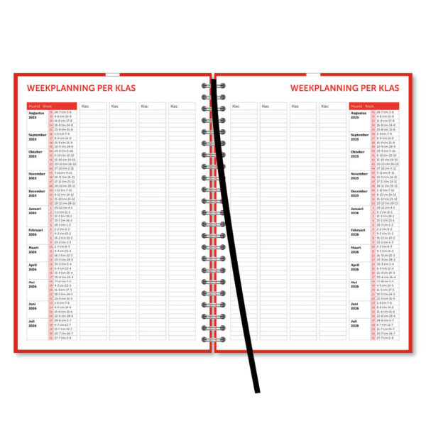 Docentenagenda 365 Dagen A4  2025 - 2026 - Afbeelding 3