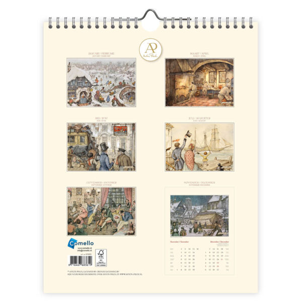 Anton Pieck kalender Het Veerhuis 2026 - Afbeelding 3