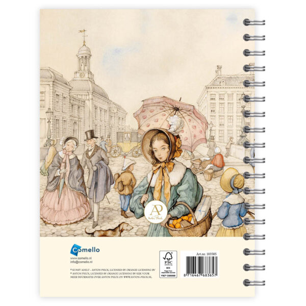 Anton Pieck bureau-agenda Dame met parasol 2026 - Afbeelding 3