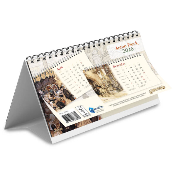 Desk kalender Anton Pieck Trekschuit 2026 - Afbeelding 3