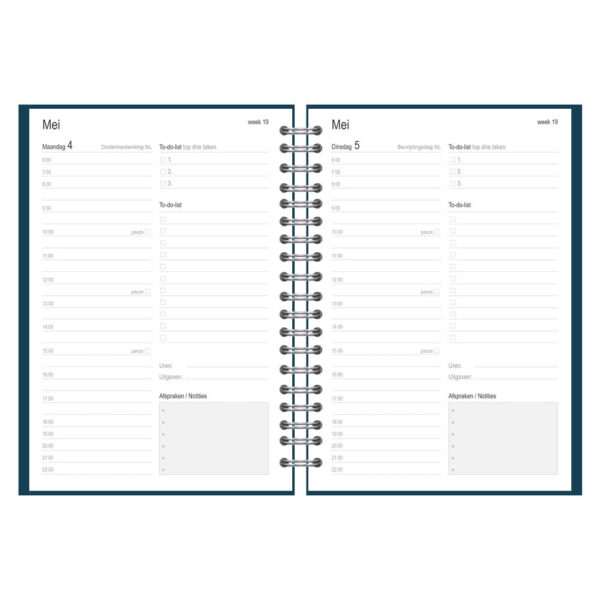 Flexwerkagenda groot  blauw 2026 - Afbeelding 2