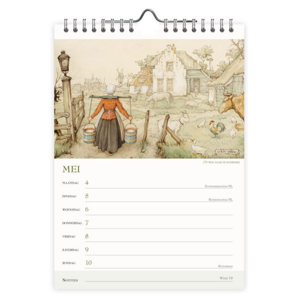 Anton Pieck WEEKnotitiekalender Apotheek 2026 - Afbeelding 2