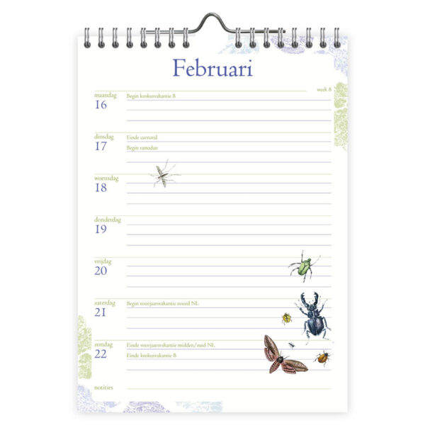 Janneke Brinkman WEEKnotitiekalender Orchidee 2026 - Afbeelding 2