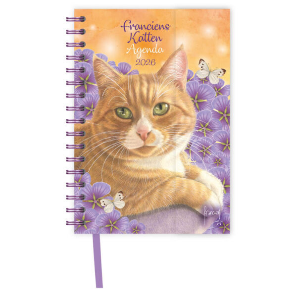 Franciens katten spiraalagenda (luxe) Merah 2026