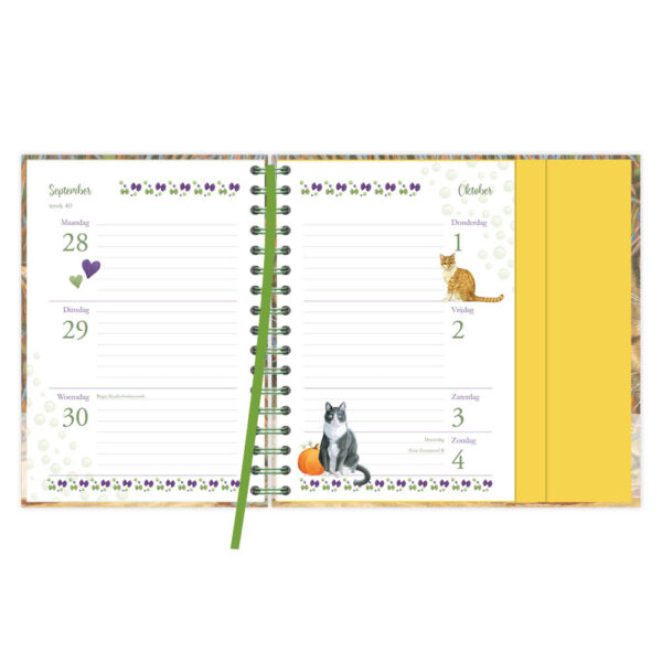 Franciens katten spiraalagenda (luxe) Evi 2026 - Afbeelding 3