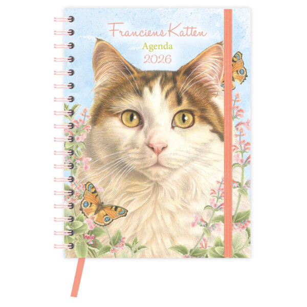 Franciens katten Bureau-agenda Nacho (harde kaft)  2026