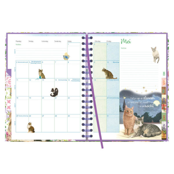 Franciens katten Bureau-agenda Laura (harde kaft)  2026 - Afbeelding 3