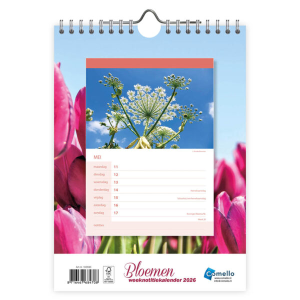 Bloemen WEEKnotitiekalender 2026 - Afbeelding 3