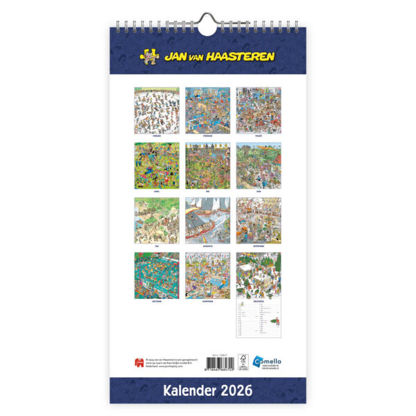 Jan van Haasteren maandnotitiekalender 2026 - Afbeelding 3