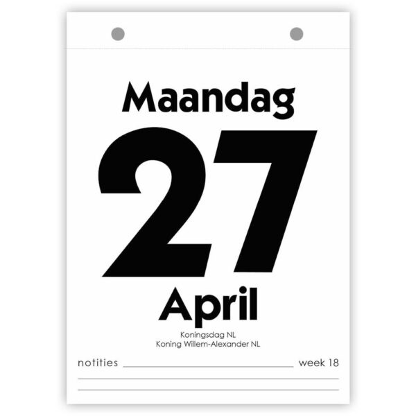Dagscheurkalender  2026 - Afbeelding 2