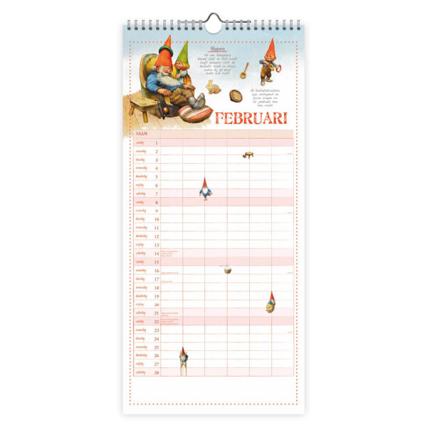 Rien Poortvliet familienotitiekalender 'Kabouter' 2026 - Afbeelding 2