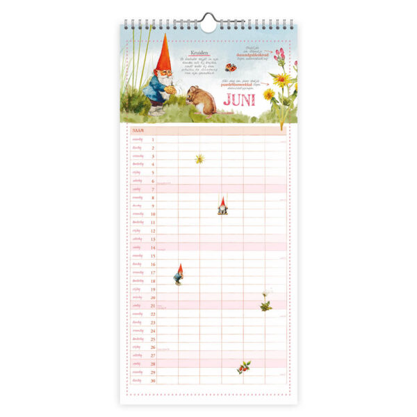 Rien Poortvliet familienotitiekalender 'Kabouter' 2026 - Afbeelding 3