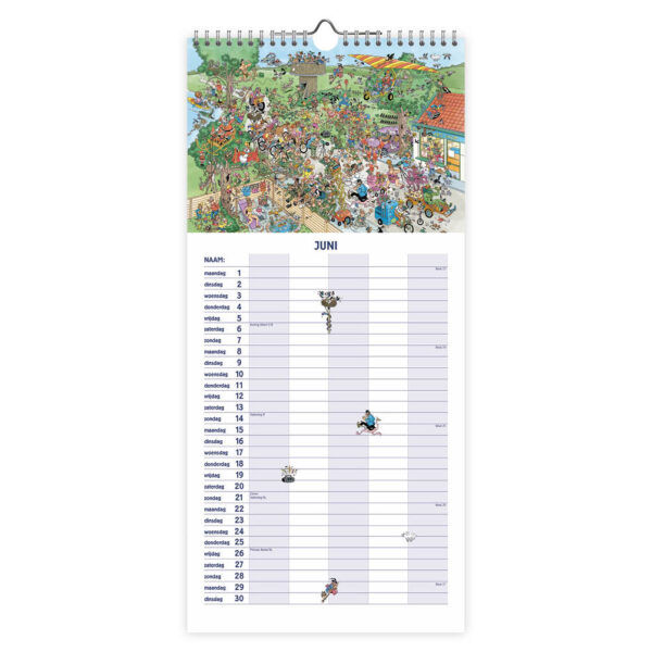 Jan van Haasteren familienotitiekalender (5-persoons) 2026 - Afbeelding 2