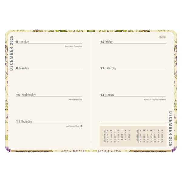 Amethyst Butterflies Compact diary 16-mnds 2026 - Afbeelding 3