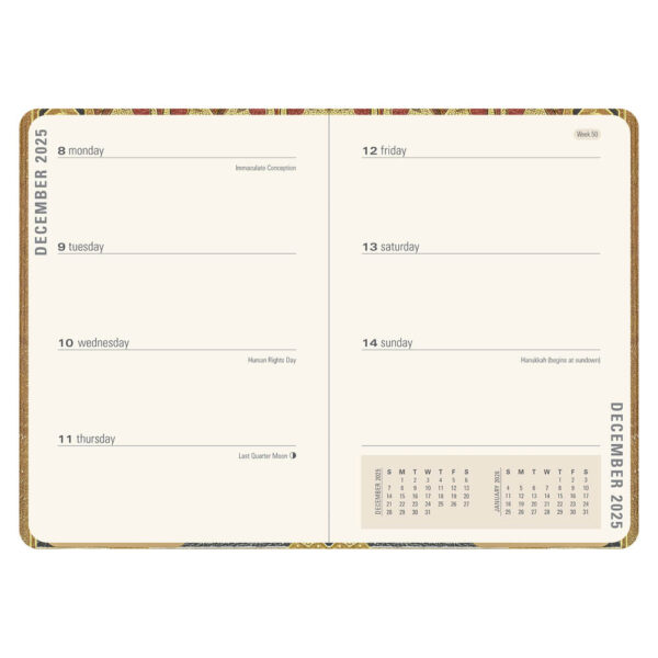 Art Nouveau Compact diary 16-mnds 2026 - Afbeelding 3