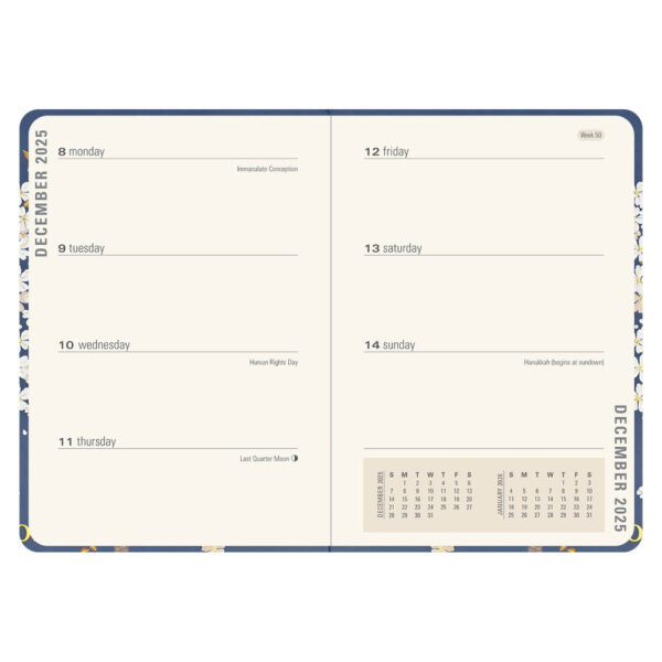 Falling Blossoms Compact diary 16-mnds 2026 - Afbeelding 3