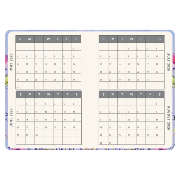 Lavender Wildflowers Compact diary 16-mnds 2026 - Afbeelding 2