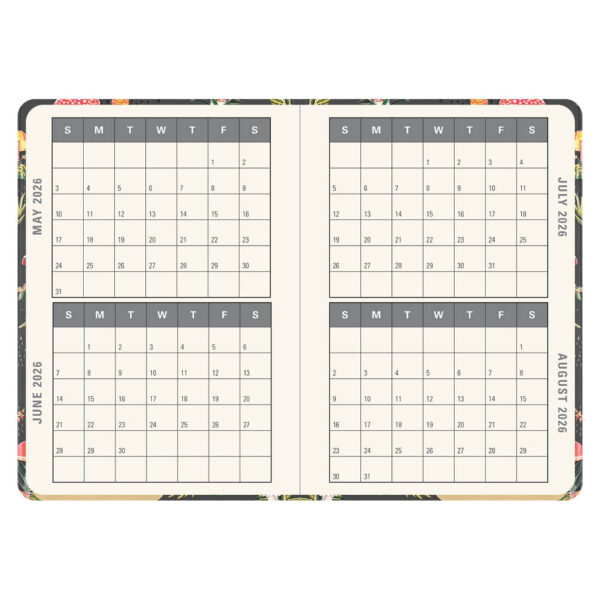 Mushrooms Compact diary 16-mnds 2026 - Afbeelding 2