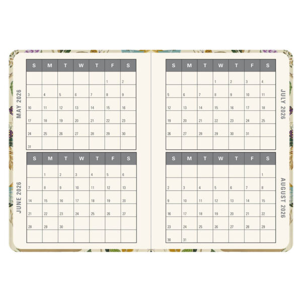 Birds and Berries Compact diary 16-mnds 2026 - Afbeelding 2