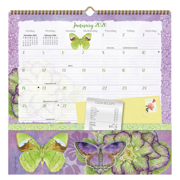 Butterflies Note Nookkalender 2026 - Afbeelding 2