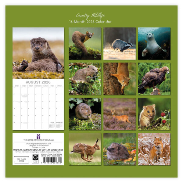 Country Wildlife kalender 2026 - Afbeelding 3