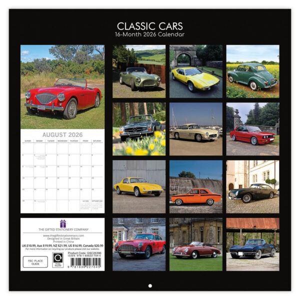 Classic Cars kalender 2026 - Afbeelding 3