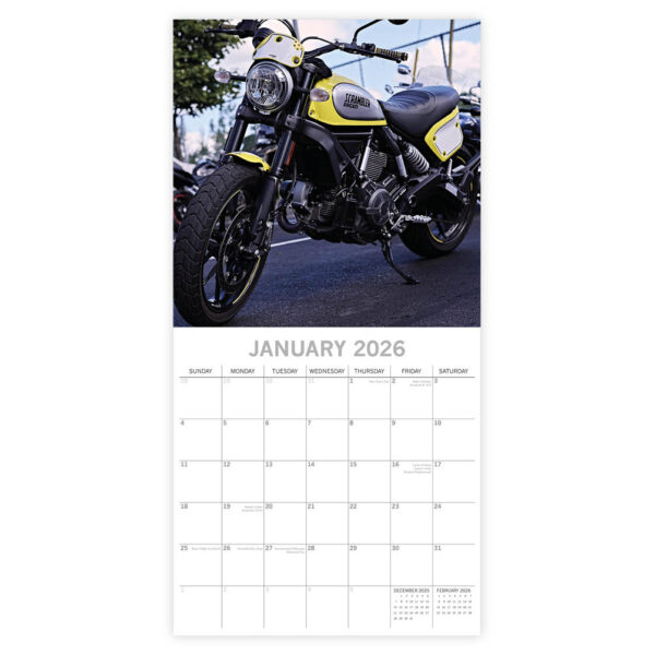 Retro Motorbikes kalender 2026 - Afbeelding 2