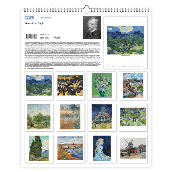 Vincent van Gogh kalender 2026 - Afbeelding 3