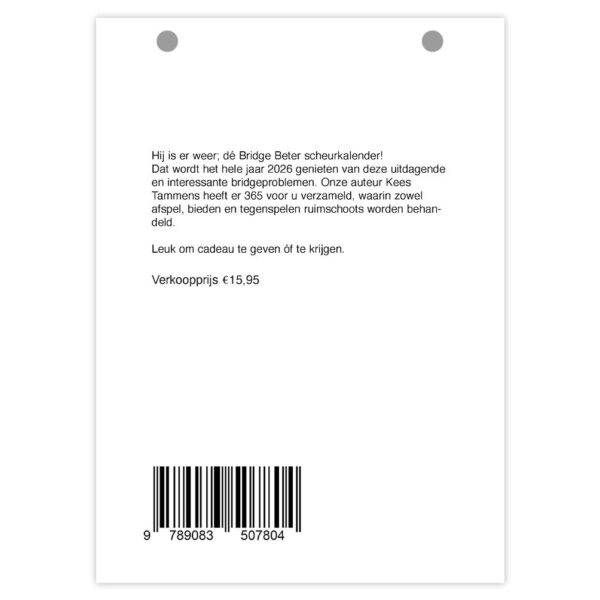 Bridge scheurkalender 2026 - Afbeelding 3