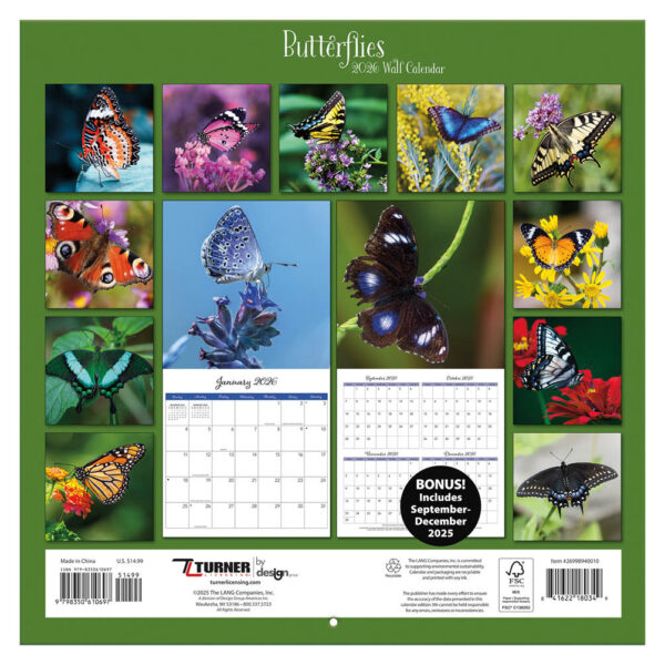 Butterflies kalender 2026 - Afbeelding 3