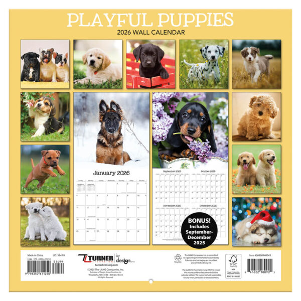 Playful Puppies kalender 2026 - Afbeelding 3