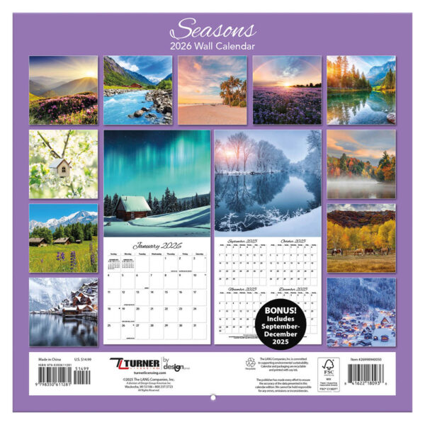 Seasons kalender 2026 - Afbeelding 3