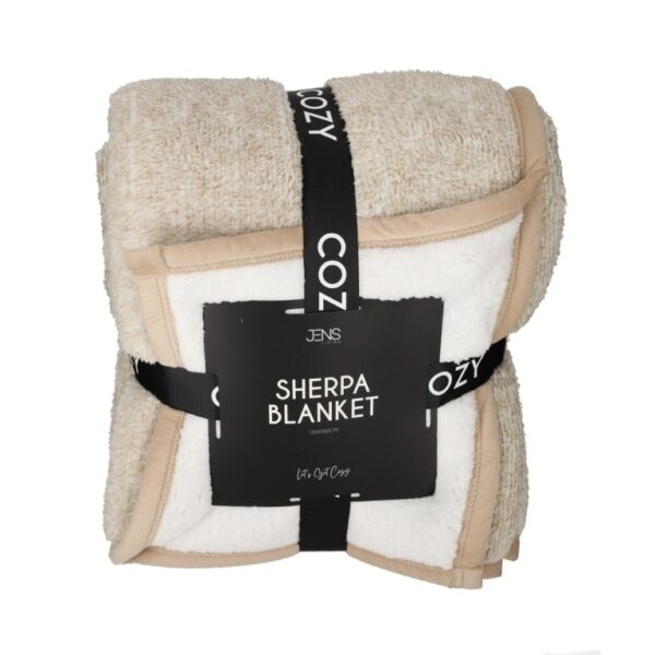 Jens Living Sherpa Plaid Beige - Afbeelding 2
